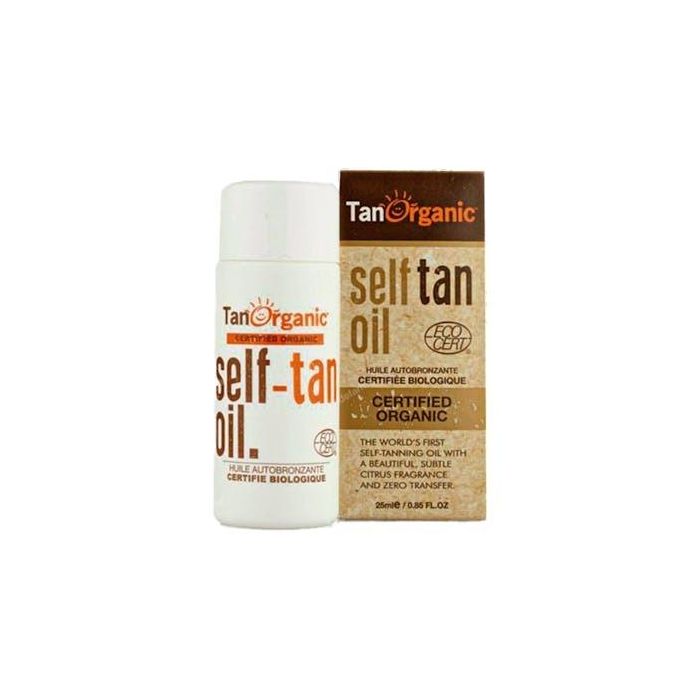 TANORGANIC Aceite Autobronceador Hidratante Transparente Bio de Caña de Azúcar, Textura Seca, Aroma Cítrico, 25 ml