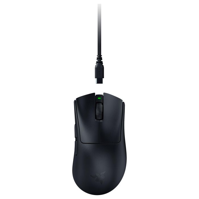 Razer DeathAdder V4 Pro Ratón Óptico RF Wireless + USB Type-A 45000 DPI Negro Mano Derecha 1