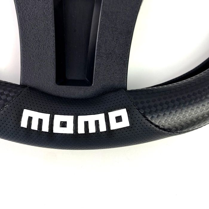 Momo Funda Volante Tuning Universal Color Negro MOMLSWC016CB 38-39 cm 6