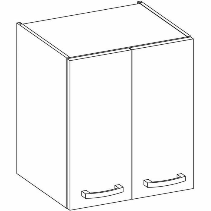 Armario alto con puertas batientes - Gris mate - L 60 cm x P 31,6 x H 72 cm - LASSEN 1 Armario alto con puertas batientes - Gris mate - L 60 cm x P 31,6 x H 72 cm - LASSEN 1