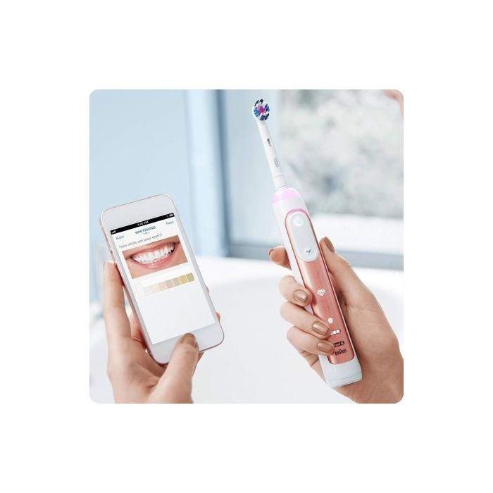 CEPILLO DENTAL BRAUN ORAL-B GENIUS 10000N ROSE GOLD - 6 MODOS DE CEPILLADO - DETECCIÓN DE POSICIÓN - BATERÍA IONES DE LITIO 4