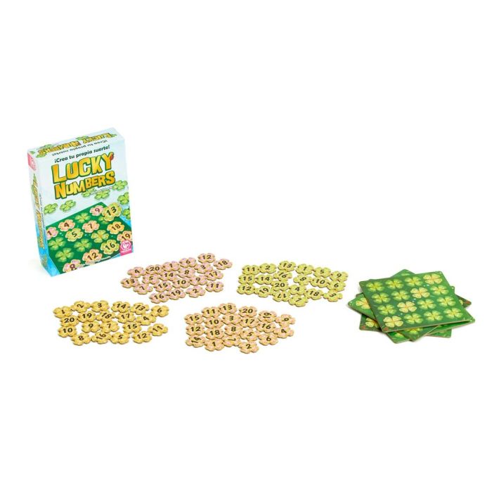 Tranjis Games Lucky Numbers Juego de Mesa Familiar de Cartas y Números para Niños y Adultos, con Modo Solitario 1