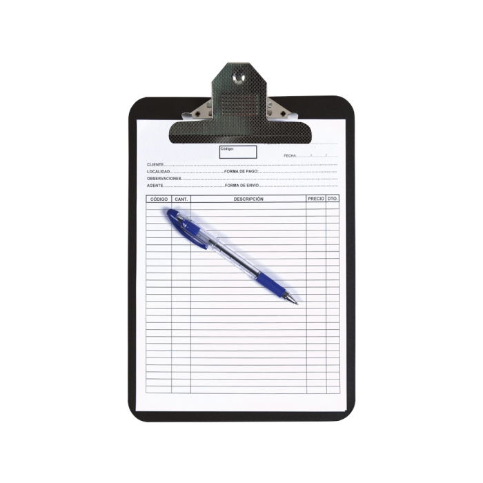 Q-connect Portanotas Polipropileno Negro DIN A4 1