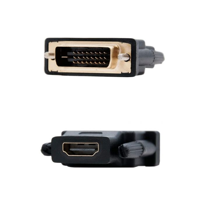 Nanocable 10.15.0700 Adaptador DVI 24+1 Macho a HDMI Hembra Tipo A - Conector Oro 24K Negro 2 Nanocable 10.15.0700 Adaptador DVI 24+1 Macho a HDMI Hembra Tipo A - Conector Oro 24K Negro 2