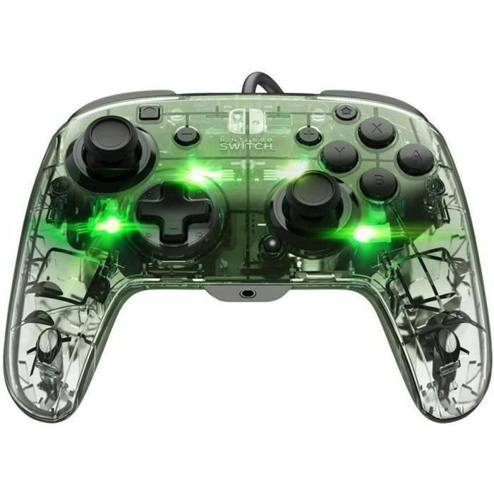 PDP Controlador Prismatic Afterglow con Cable para Nintendo Switch, Iluminación LED, Audio y Chat 3.5mm, Controles Integrados 23