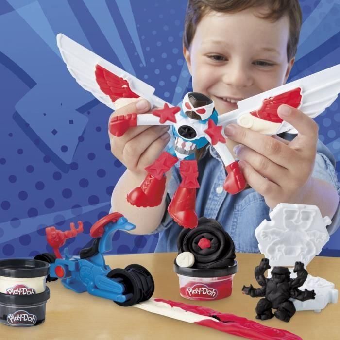Play-Doh Moto Cortadora Capitán América Marvel G0555 5 Play-Doh Moto Cortadora Capitán América Marvel G0555 5