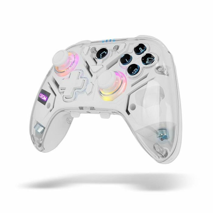 Krom NXKROMKRYSTAL Mando y Volante Inalámbrico Bluetooth/USB Transparente para Android, Nintendo Switch, PC, iOS 1
