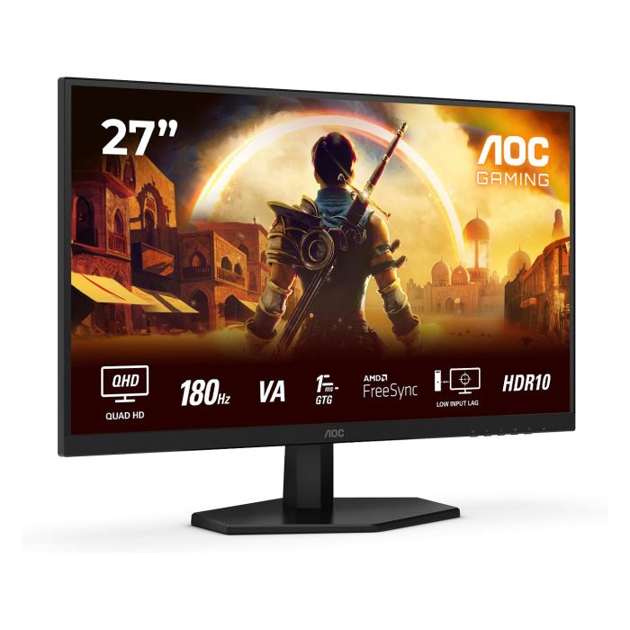 AOC Q27G42XNE Monitor 27 pulgadas QHD 2560x1440 Fast VA 0.5 ms 180 Hz HDMI DisplayPort VESA Negro 1