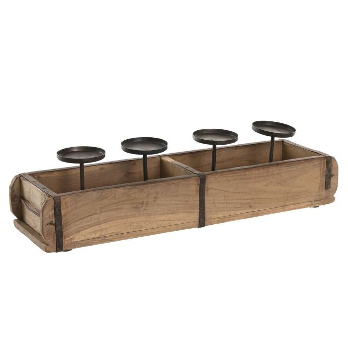 Portavela Item Home DKD Home Decor Natural 15 x 14 x 60 cm Portavela Item Home DKD Home Decor Natural 15 x 14 x 60 cm