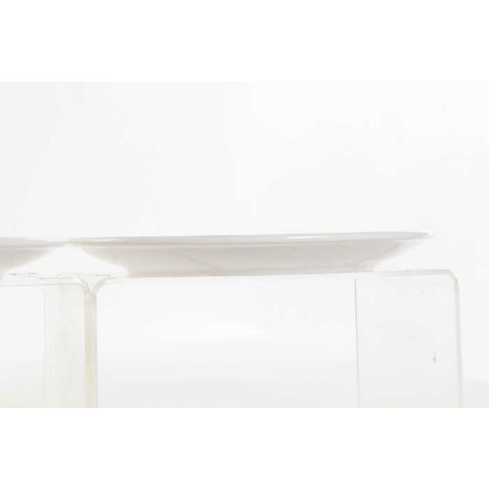 DKD Home Decor Plato New Bone Árabe Granate Gris 25.5x25.5 cm Apto Microondas Lavavajillas Colección Greature 1 Pack 12 Surtido 2