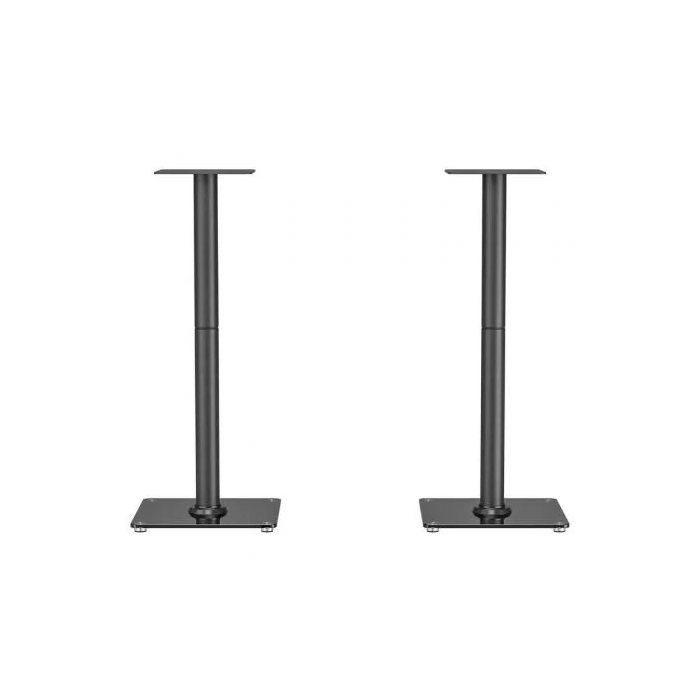 Aisens Soporte de Suelo para Altavoces SPK11U-433, Universal, Carga Máxima 25kg, Acero y Vidrio 1