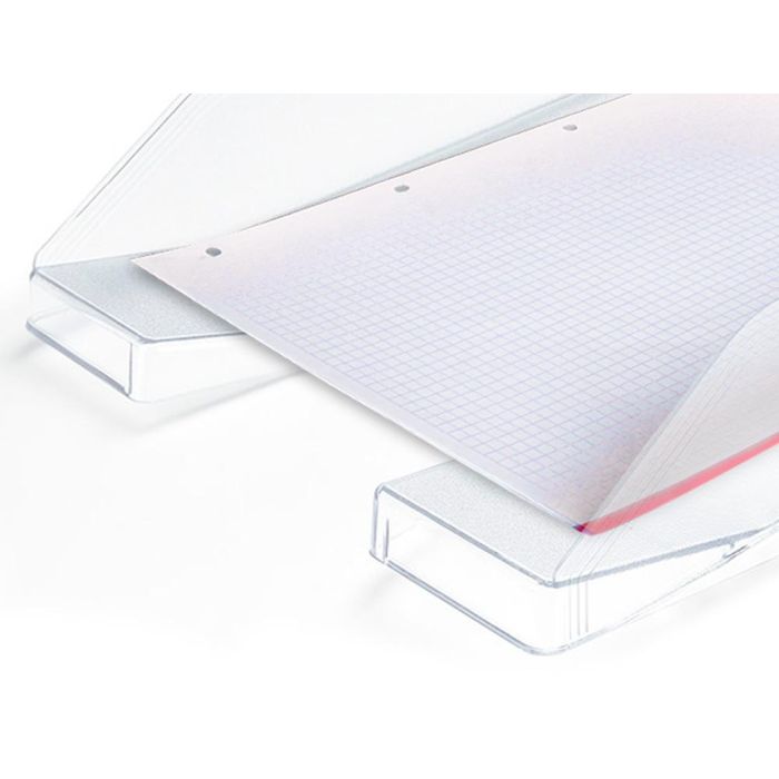 Bandeja Sobremesa Plastico Q-Connect Transparente 240x70x340 mm 4