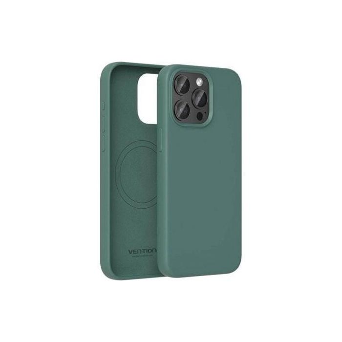 Funda Silicona con Magsafe Vention KUDG0-30/ Compatible con iPhone 13 Pro/ Verde