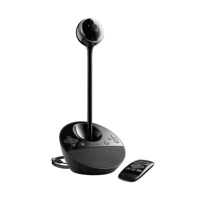 Logitech BCC950 ConferenceCam All-in-One HD 1080p Videoconferencia para Grupos Pequeños con Control Remoto y Altavoz Full Duplex, Certificada para Skype
