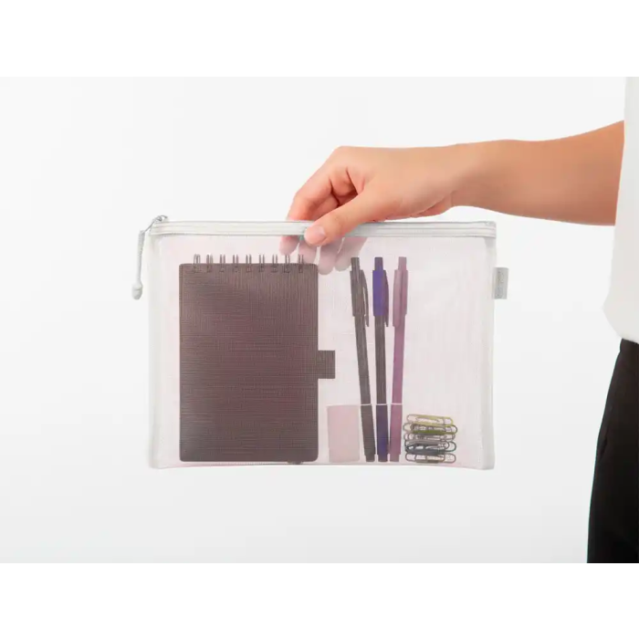 Liderpapel Bolsa zipper bag Poliéster Transpirable Multiusos DIN A5 Blanco 6 Liderpapel Bolsa zipper bag Poliéster Transpirable Multiusos DIN A5 Blanco 6