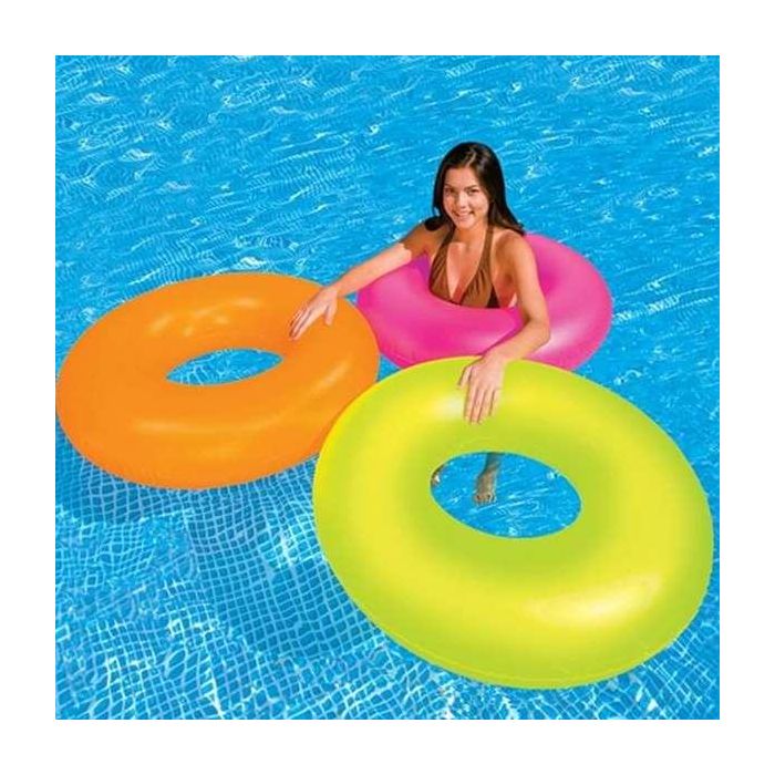 Intex Flotador Rueda Neon 91cm (+8 años) para Piscina y Playa 3
