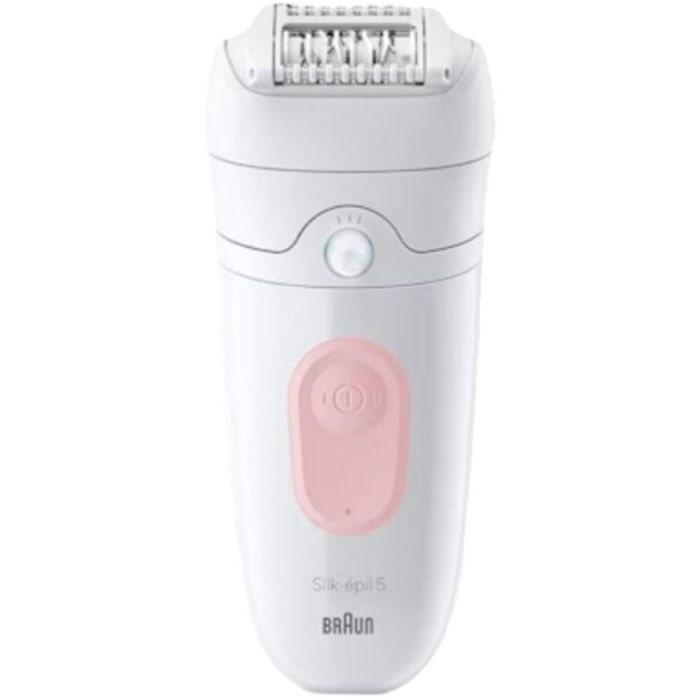 Braun Silk-épil 5 5-000 Depiladora Eléctrica para Mujer, Tecnología MicroGrip, Uso en Seco y Húmedo, Rosa y Blanco