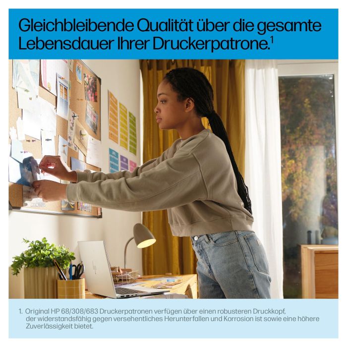 HP Pack Tinta Negro + Tricolor Envy Series 6110, 6120, 6130, 6520, 6530 Nº 308 2