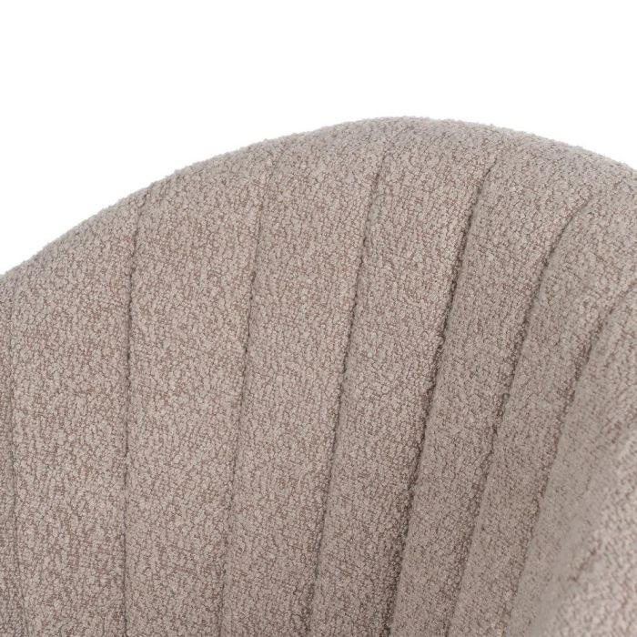 Silla Brazos Beige Tejido-Metal Salón 56 X 61 X 82 cm