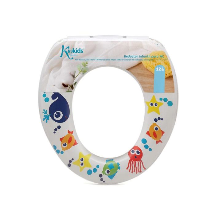 KioKids Reductor de WC Acolchado para Niños +12 Meses - Asiento Inodoro Universal Cómodo e Higiénico - Multicolor 3