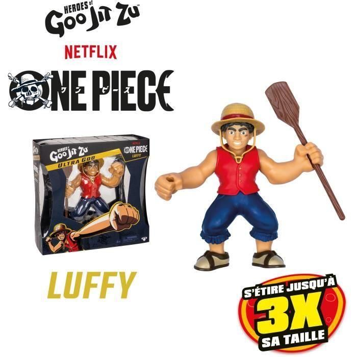 Ultragoo Luffy 17cm - HERoeS OF GOO JIT ZU - ONE PIECE - Figura estirable con accesorios