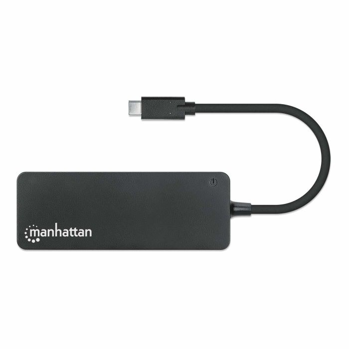 MANHATTAN Hub USB 7 Puertos C-Stecker A-Buchse 5Gbit/s Negro 2