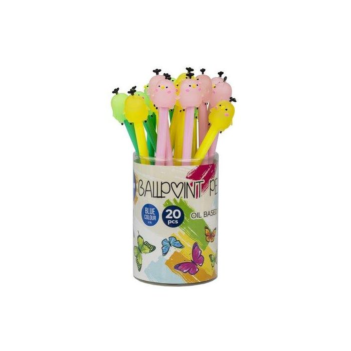 Boligrafo Centrum Fancy Chicken Bote De 20 (Tinta Azul)