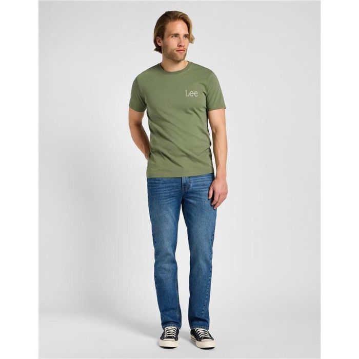 Camiseta de Manga Corta Hombre Lee Lee Medium Wobbly Mercantile Oliva 6-7 Años 3