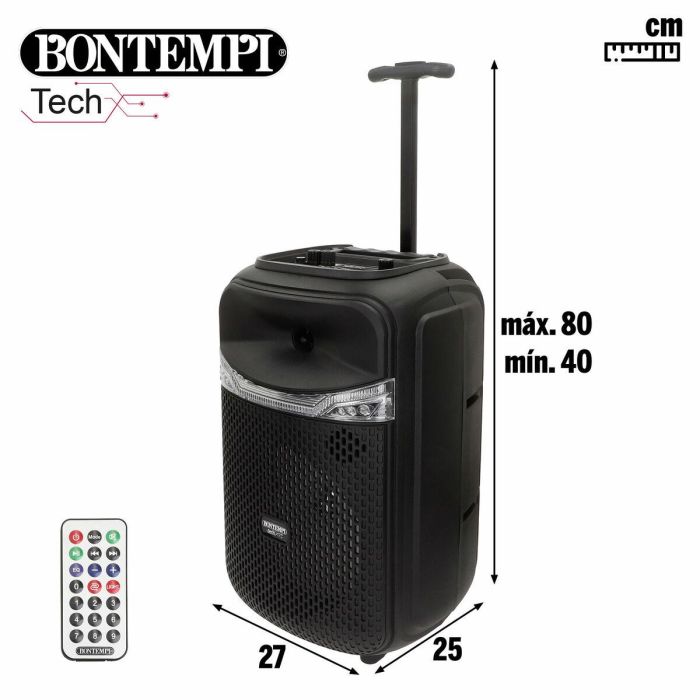 Altavoz con Micrófono Karaoke Bontempi Plástico 27 x 40 x 25 cm (2 Unidades) 3