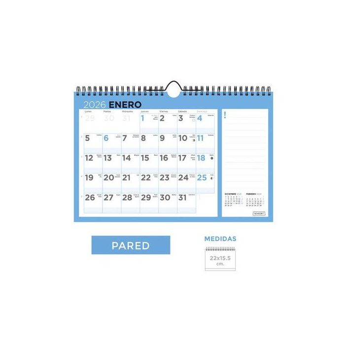 Calendario (2026) Senfort Pared Basic Mensual 220X155