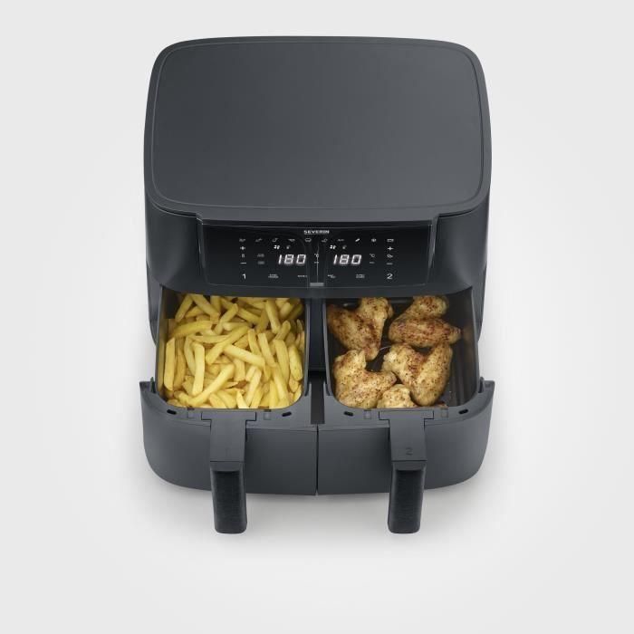 Freidora de aire SEVERIN FR2463 - Capacidad de 8L - Doble tanque - 10 programas - 2600W 4