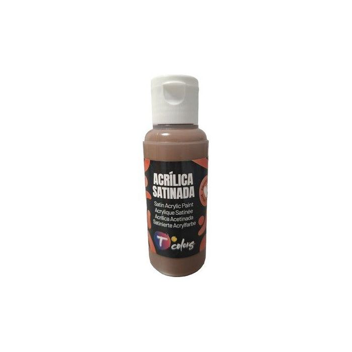 Pintura Acrilica Tcolors 80 Ml (Botella) Marron