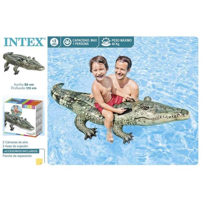 Figura hinchable cocodrilo 170x86 cm (+ 3 años) - modelos surtidos 2 Figura hinchable cocodrilo 170x86 cm (+ 3 años) - modelos surtidos 2