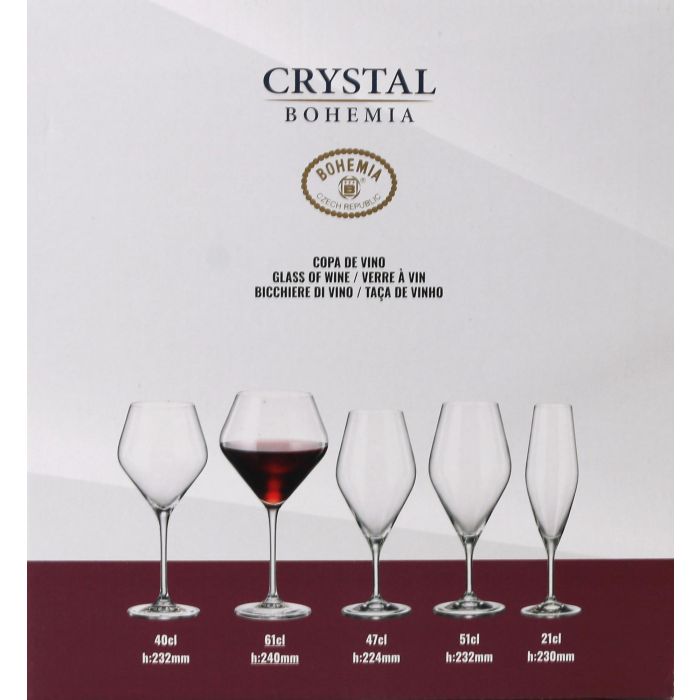 Bohemia Set de 6 Copas de Vino 610cc Colección Galaxia (4 Cajas) 3
