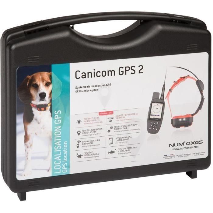 Num'Axes NUM3700192311973 Kit completo de rastreador GPS Canicom GPS 2 Negro/Naranja 1