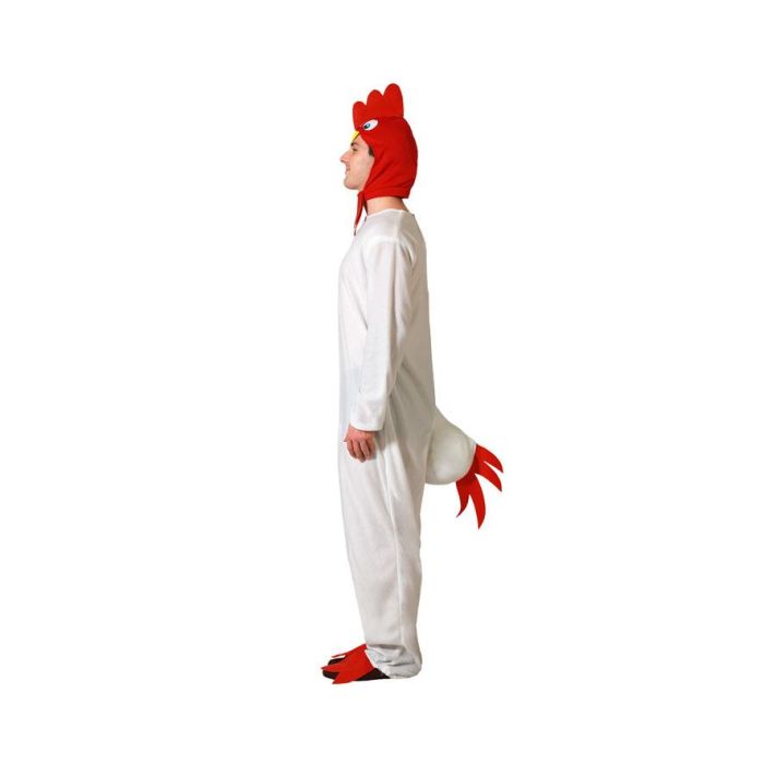 Disfraz Gallo Hombre Adulto Blanco XL 1