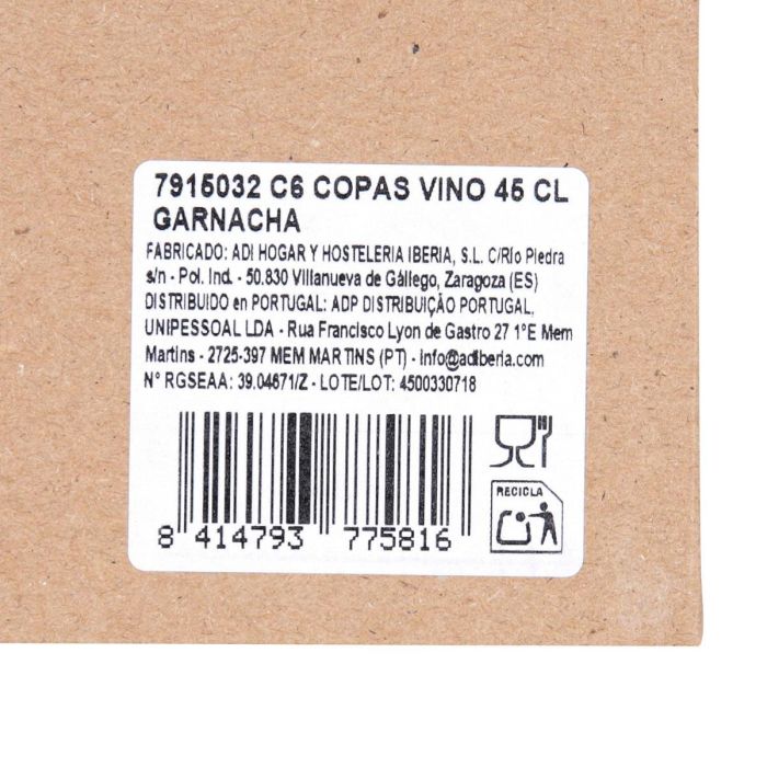 Caja 6 Copas Vino Garnacha 48 cL 5 Caja 6 Copas Vino Garnacha 48 cL 5