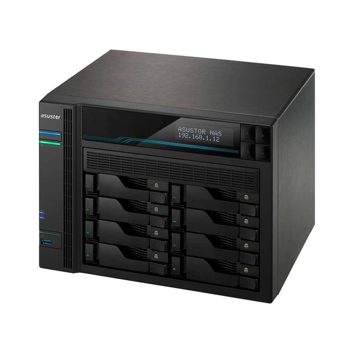 Almacenamiento en Red NAS Asustor Lockerstor 10 AS6510T Negro Intel Atom C3538 1