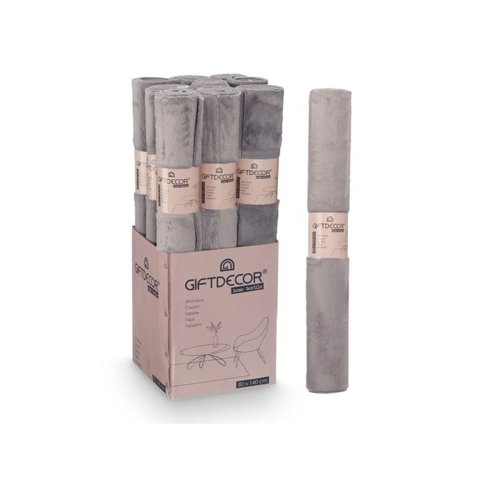 Giftdecor Alfombra Soft de Fieltro Gris Oscuro 80 x 140 cm (9 Unidades) 2 Giftdecor Alfombra Soft de Fieltro Gris Oscuro 80 x 140 cm (9 Unidades) 2