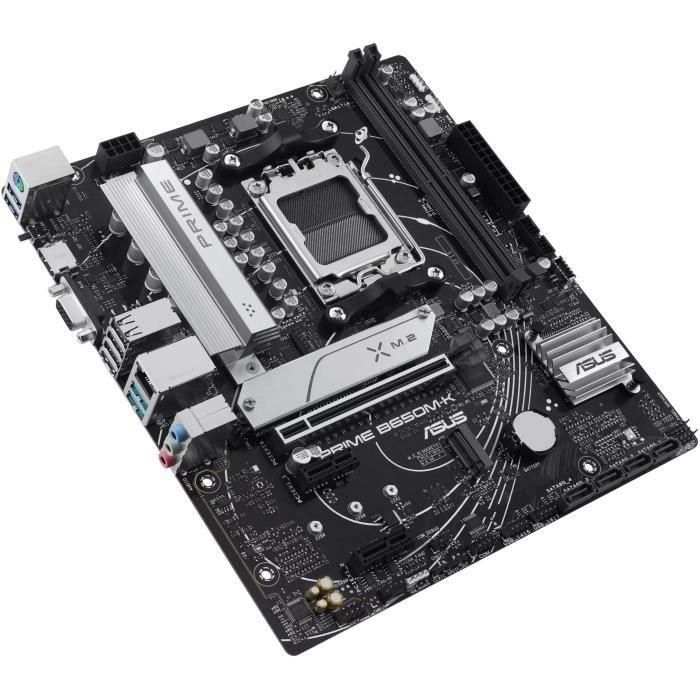 Asus Prime B650M-K Placa Base Micro ATX, Socket AM5, DDR5 8000MHz (OC), PCIe 5.0 M.2, Ethernet 2.5Gb 4