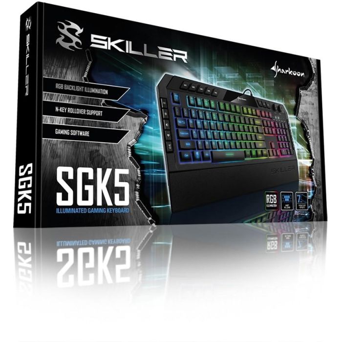 Sharkoon Gaming Tastatur Skiller SGK5 schwarz DE 2