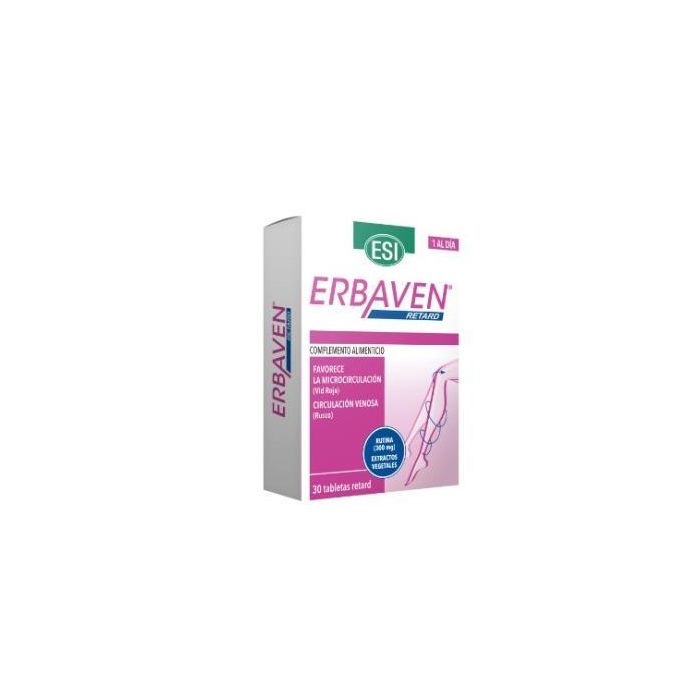 TREPATDIET-ESI Erbaven Retard 30 Comprimidos - Sinergia natural para la circulación y piernas ligeras