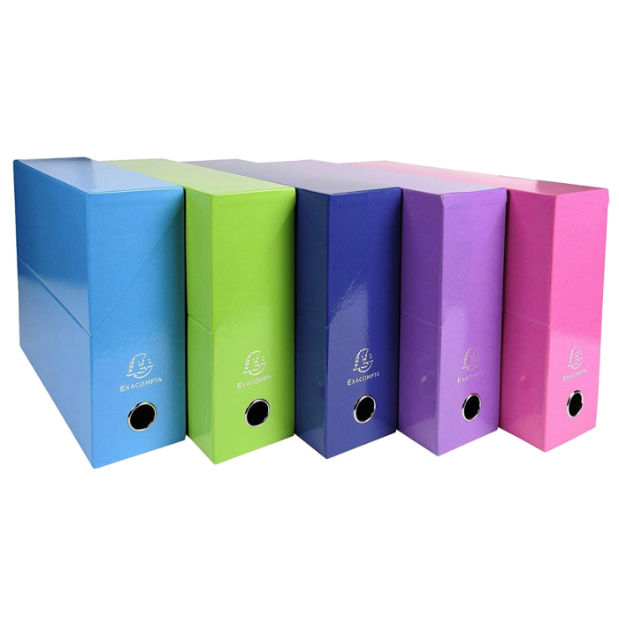 Exacompta Caja Transferencia Iderama DIN A4 Lomo 90 mm Colores Surtidos 1 Exacompta Caja Transferencia Iderama DIN A4 Lomo 90 mm Colores Surtidos 1