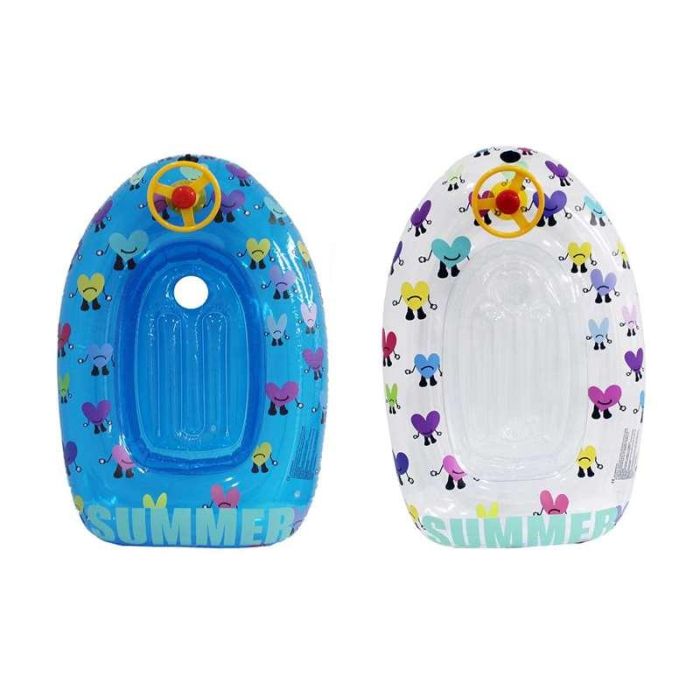 Barca hinchable con volante corazones 115 cm - modelos surtidos Barca hinchable con volante corazones 115 cm - modelos surtidos