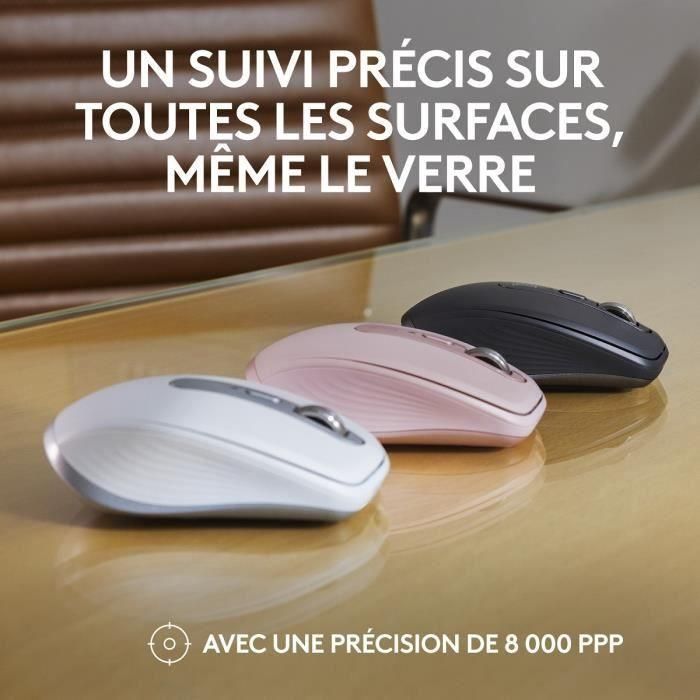 Ratón Inalámbrico - LOGITECH - MX Anywhere 3S - Bluetooth - Clics Silenciosos - 6 Botones - Rosa 1 Ratón Inalámbrico - LOGITECH - MX Anywhere 3S - Bluetooth - Clics Silenciosos - 6 Botones - Rosa 1