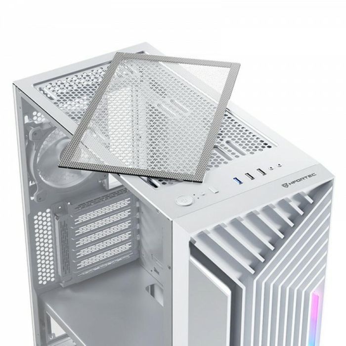 Nfortec Caja Gaming Cristal Templado Nervia White. Usb 3.0 A-Rgb. Blanco 2 Nfortec Caja Gaming Cristal Templado Nervia White. Usb 3.0 A-Rgb. Blanco 2