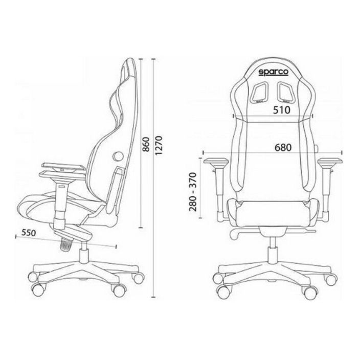 Icon Silla Gaming-Oficina Negro-Rojo S00998NRRS 2