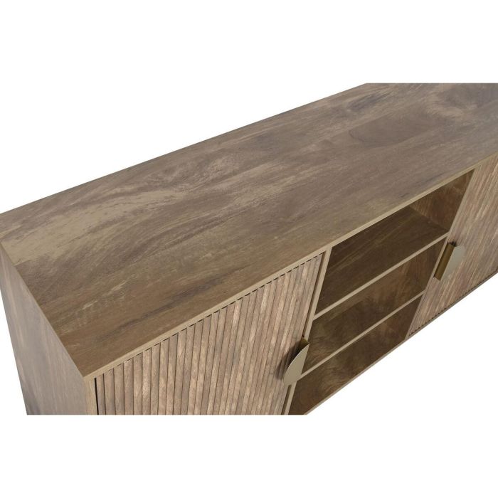Mueble Tv Scandi DKD Home Decor Marron Dorado 40 x 74.8 x 140 cm 3 Mueble Tv Scandi DKD Home Decor Marron Dorado 40 x 74.8 x 140 cm 3