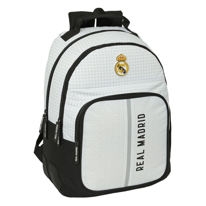 Mochila Escolar Real Madrid C.F. 24/25 Blanco Gris 32 x 42 x 15 cm 0 Mochila Escolar Real Madrid C.F. 24/25 Blanco Gris 32 x 42 x 15 cm 0