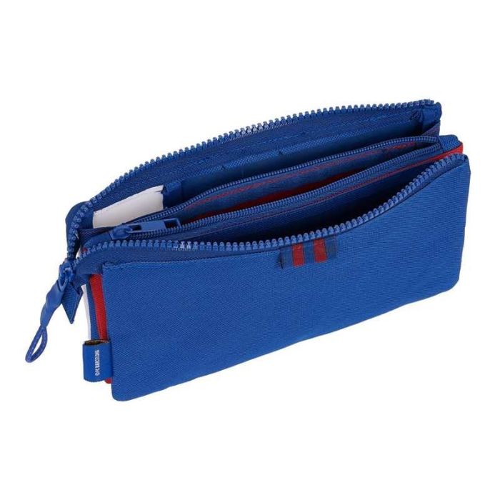 Portatodo Doble F.C. Barcelona Azul Granate 22 x 12 x 3 cm 1